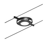Paulmann 94419 CorDuo-Faretto LED RoundMac DC, incl. 1 x 4,5 Watt espandibile, Cavo Metallico, 3000 K, Nero Opaco/Cromato