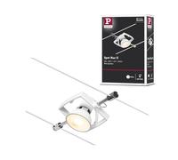 Paulmann CorDuo, punto luce per sistema di cavi per faretti, 94433, Mac II, massima CC 10 Watt, lampade con cavi, estensibile, cromato, opaco, in plastica, GU 5,3, senza lampadine