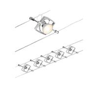 PLM 94430 - Sistema a fune WireSystem Spot MacII, cromo opaco, 5 spot, GU5,3