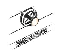 Paulmann Wire Cardan sistema funi, 5 luci 5 m nero Paulmann