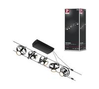 Paulmann Wire Cardan sistema funi, 5 luci 5 m nero Paulmann