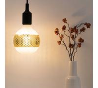 Paulmann E27 LED globe 4,5W anello specchio oro Paulmann