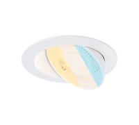 Paulmann ENC - Set Aumus orientabile 3 stepdim LED, 1 x 750 lm, 2700-6500 K, 5 W, 230 V, colore: bianco smerigliato 92253