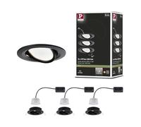 PLM 94472 - Lampada da incasso Nova Coin, 3x 6,5 W, 460 lm, 2700 K, orientab