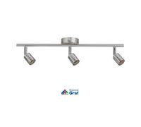 Paulmann Faretto Da Soffitto Lampada CAROLINA Nichel Opaco 3-Fiamma GU10