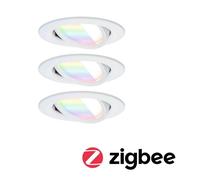Paulmann Faretto LED da incasso Nova Coin Smart bianco RGBW, set da 3, 8,4 cm Paulmann