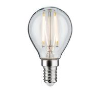 Paulmann Filamento 230 V LED a goccia E14 2,6 W 2700 K trasparente | Per piccole lampade E14, luce calda 2700 K, non affatica la vista, in vetro di alta qualità