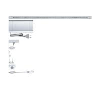 Paulmann Function ModuLED Basis-Set 3x40cm 3x1,8W LED Chrom matt 230V/12V Metall