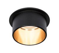 PLM 93378 - Lampada da incasso Gil, 1 x 6 W, 470 lm, 2700 K, nero opaco/oro