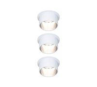 PLM 93385 - Lampada da incasso Gil, 3 x 6 W, 470 lm, 2700 K, bianco opaco/fe