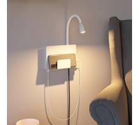 Paulmann Halina Applique a LED USB, braccio flessibile bianco Paulmann