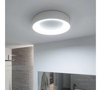 Paulmann HomeSpa Casca plafoniera LED Ø40cm, bianco/alluminio, IP44 71095