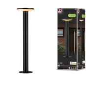 Paulmann Lampada a paletto Smart Home Zigbee 3.0 Plate Luce che non attrae gli insetti IP44 cilindrica 600 mm Tunable Warm 5.5W 280lm 230V LED 230V Antracite Metallo, Materiale plastico 94755