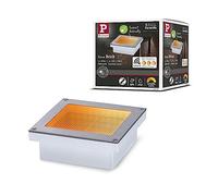 Paulmann Lampada da incasso a pavimento Smart Home Zigbee 3.0 Brick Luce che non attrae gli insetti IP67 angolare 100x100 mm Tunable Warm 1W 18lm 230V acciaio inox 94595