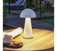 Paulmann Lampada da tavolo LED Onzo, bianco, plastica, IP44 Paulmann