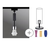 Paulmann Lampada per sistema su binario monofase E27 20 W LED (monocolore) Nero