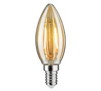 Paulmann Lampadina a candela E14 2W 1.900K oro DC 24V Paulmann