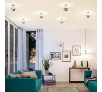 Paulmann Lampadina LED E27 827 6,5W testa specchio argento Paulmann