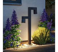 Paulmann Lampione a LED Kimu 2, antracite, a 2 luci, 2.200 K Paulmann