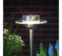 PLM 93764 - Luce solare a led, a grana orticola, 0,2 W, argento, IP44, Ufo