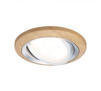 Paulmann Lanati lampada da incasso 1x6 W legno 92240