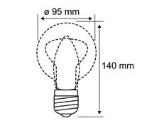 Paulmann LED-Globe LED E27 7W dim to warm Paulmann