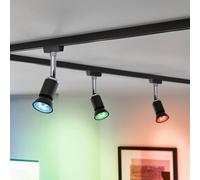 Paulmann 29148 Lampadina standard 230V Smart Home Zigbee LED riflettore GU10 350lm 4,8W RGBW+ dimmerabile nero opaco