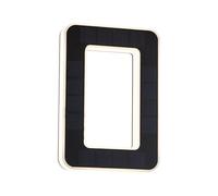 Paulmann Luce per numero civico a LED numero 0 3000K Nero | Luce per numero civico a energia solare, IP44, Bianco caldo 3000K, con batteria sostituibile inclusa, per uso esterno