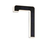 Paulmann Luce per numero civico n. 7 3000K IP44 Nero | Luce per numero civico solare, bianco caldo 3000K, IP44, con batteria sostituibile inclusa, adatta per uso esterno