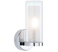 Paulmann 71076 Applique Selection Bathroom Luena IP44 E14 230 V max 20W dimmerabile cromo, vetro, luce da bagno a una fiamma