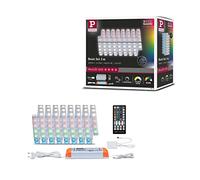 Paulmann MaxLED 1000 Cover Set base 3 m RGBW | Kit completo con Striscia LED, Modulo di controllo e Telecomando, IP44, Variazione di colore RGBW, 3000K, autoadesivo