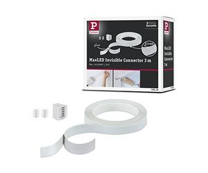 Paulmann MaxLED Connettore invisibile 3 m, bianco, in materiale plastico | Cavo di collegamento con spina a 5 Pin, autoadesivo, facile da montare, tagliabile