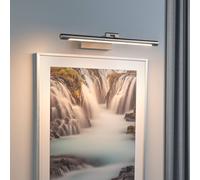 Paulmann 95566 Luce per quadri LED Mingo 400mm incl. 1x9,5 W bianco caldo alluminio spazzolato illuminazione quadri metallo lampada da parete 3000 K