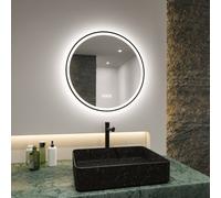 Paulmann Mirra Specchio da parete Ø59cm CCT dimmerabile nero Paulmann