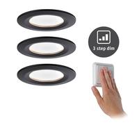 PLM 94474 - Lampada da incasso Nova Coin, 3x 6,5 W, 460 lm, 2700 K, dimmerab