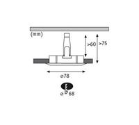 Paulmann Nova, faretto triplo rotondo fisso, bianco, IP44, GU10 dimmerabile Paulmann