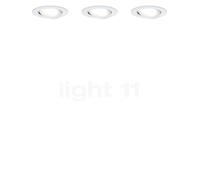 PLM 93485 - Lampada da incasso a LED Nova, 3 x 6,5 W, 2700 K, bianco opaco