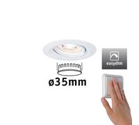PLM 92970 - Lampada da incasso Mini Nova Plus Coin, 4,2 W, 2700 K, 15°, dimm