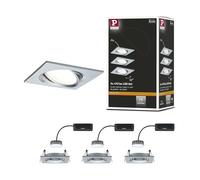 PLM 93680 - Lampada da incasso Nova Plus Coin, 3x6 W, 2700 K, 50°, ad angolo