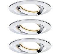 PLM 93684 - Lampada da incasso LED Nova 3 x 6,8 W, 2700 K, cromo