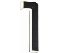 Paulmann 79842-Numero civico a LED a energia, IP44, Luce Bianca Calda, Batteria sostituibile, incl. 1 Lampada Solare da 0,2 Watt, Colore Nero, in plastica, 3000 K