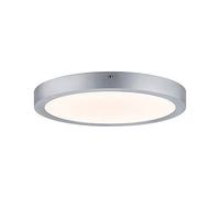 Paulmann Pannello LED Lunar 400 mm 22 W 3000 K Cromato opaco | Plafoniera LED rotonda per montaggio a parete o a soffitto, luce Bianco caldo, IP20, di lunga durata, con Trasformatore