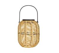 Paulmann Pauleen 48168 Sunshine Treasure Lanterna solare per balcone o giardino, Beige, illuminazione outdoor, materiale plastico, Rattan, solare, 3000K