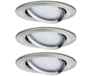 Paulmann Premium lampada da incasso 3x6.8 W acciaio 93865