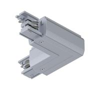 Paulmann ProRail3 Connettore a L argento 230 V | Facile montaggio a innesto, superficie di facile manutenzione, max. 3680 W, per utilizzi commerciali
