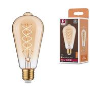 Paulmann Rustic Shine Standard 29242 - Pistone LED E27, 300 lm, 4,2 W, 1800 K, dimmerabile, colore: oro