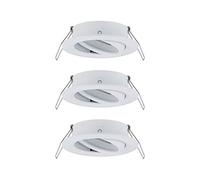 Paulmann Set 92486 Lampada da Incasso LED Choose Spot orientabile Max. 3x10W Opaco Alluminio, Matt Bianco, 84 mm