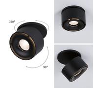 Paulmann Spircle downlight LED nero satinato Paulmann