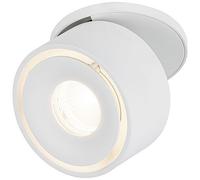 Paulmann 93372 Spircle - Faretto LED da incasso, 78 mm, incl. 1 x 8,0 W, bianco caldo, bianco opaco, sistema di illuminazione in alluminio, 3000 K