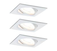 Paulmann Spot Nova Coin da 3 luci, angolare, dimmerabile, bianco opaco, 2.700 K Paulmann